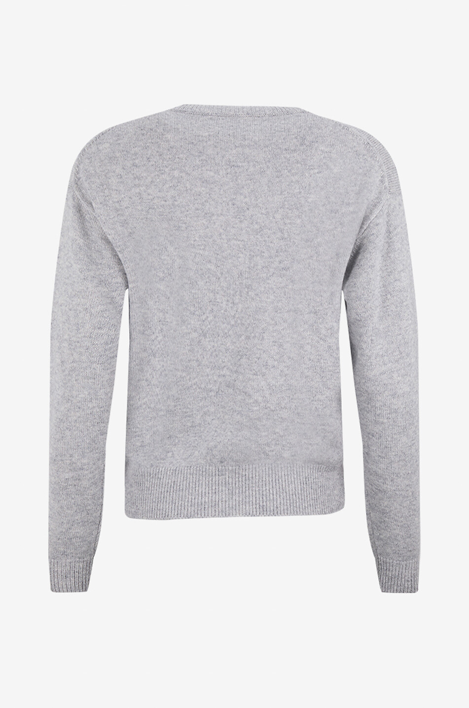 MC2 SAINT BARTH Louise Dog Only embroidered wool and cashmere jumper Women GREY 2