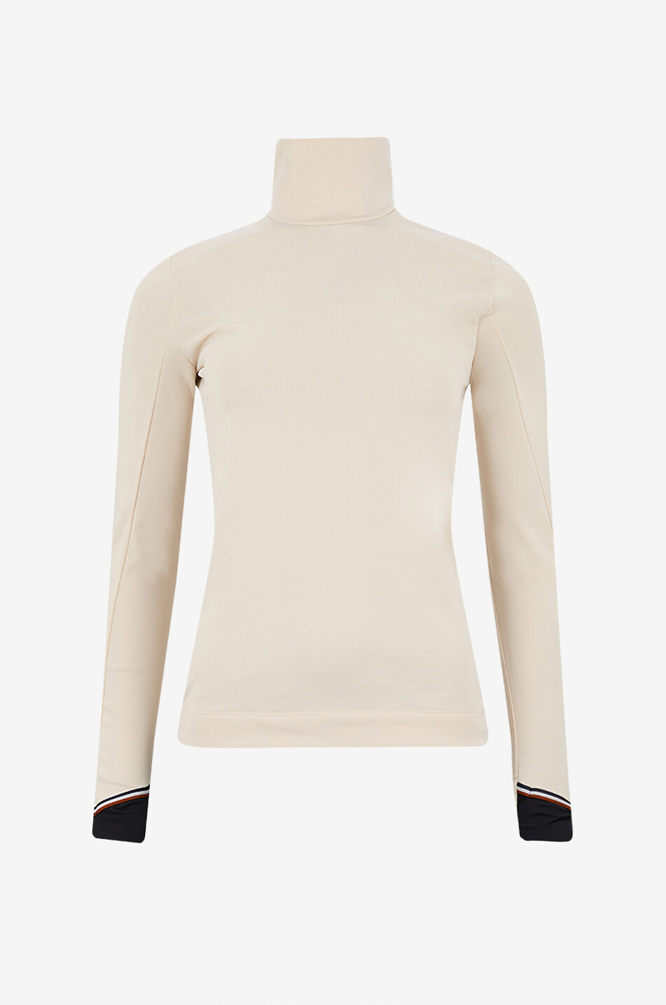 MONCLER GRENOBLE Midlayer mit Stehkragen aus technischem Jersey Dolcevita Damen WEISS 1