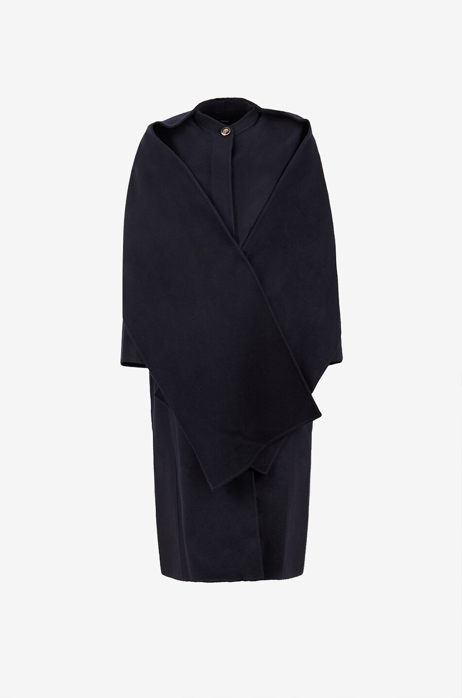 Manteau long en laine et son écharpe Finn