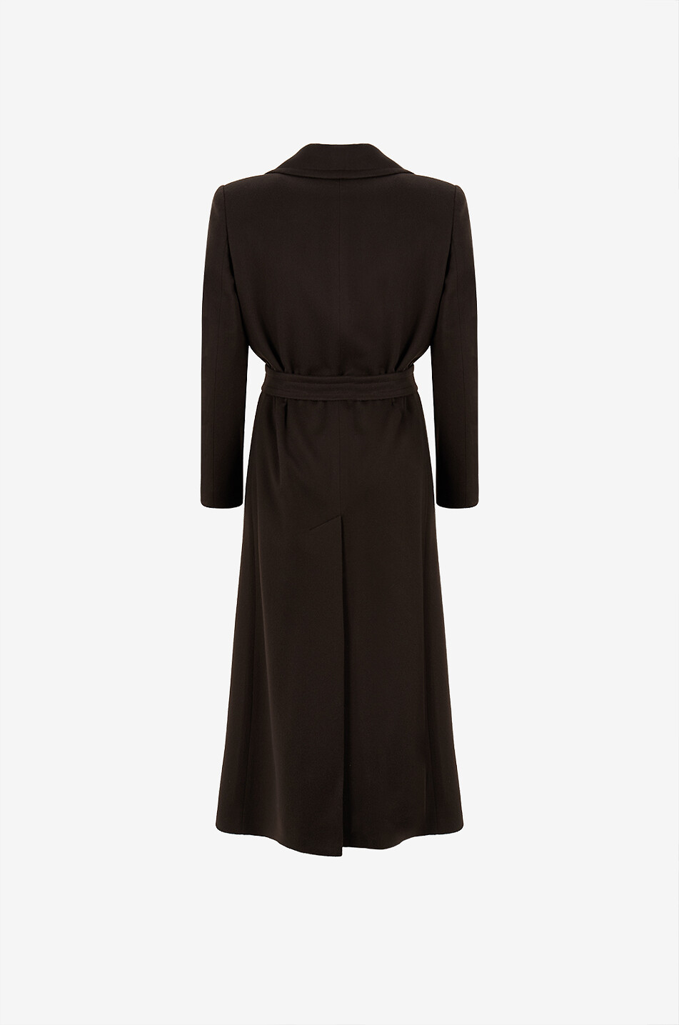 TAGLIATORE Manteau long en en laine et cachemire à ceinture Melody Femme MARRON 2