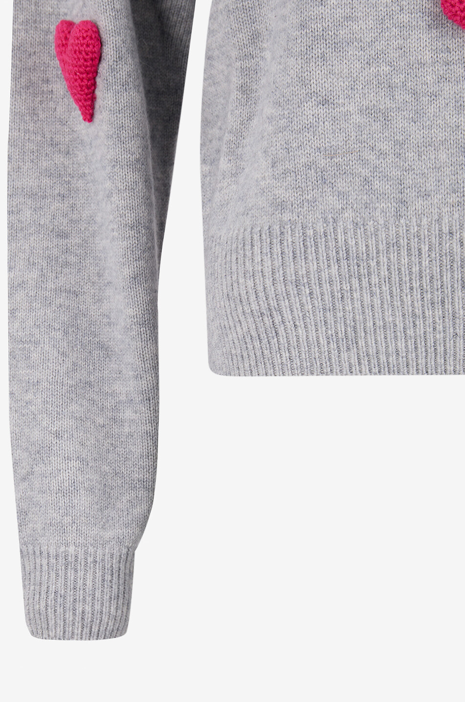 MC2 SAINT BARTH Louise Dog Only embroidered wool and cashmere jumper Women GREY 3