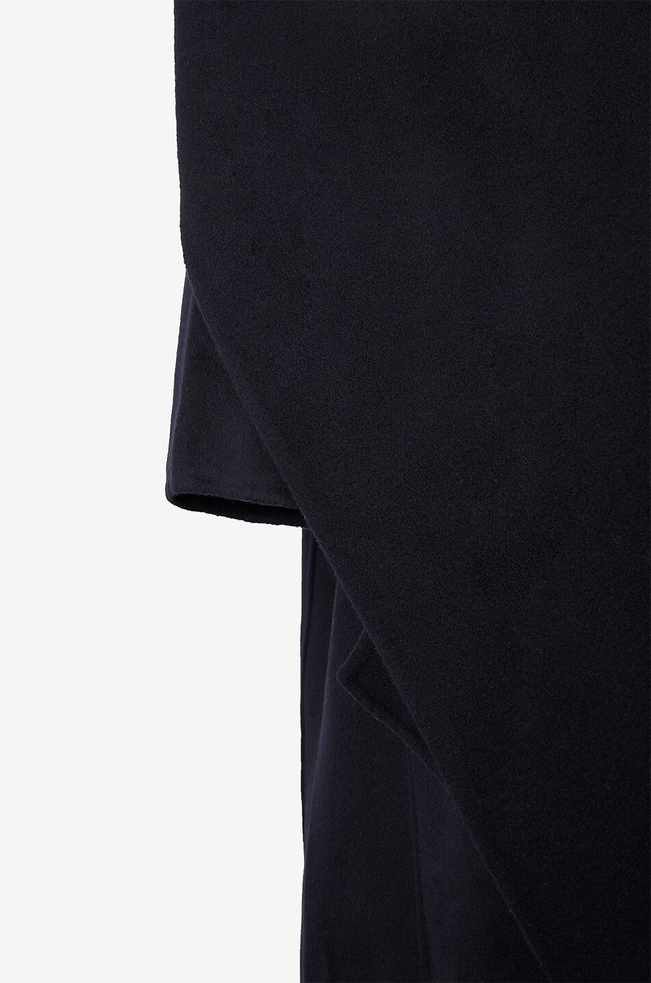 SOEUR Manteau long en laine et son écharpe Finn Femme BLEU FONCE 3