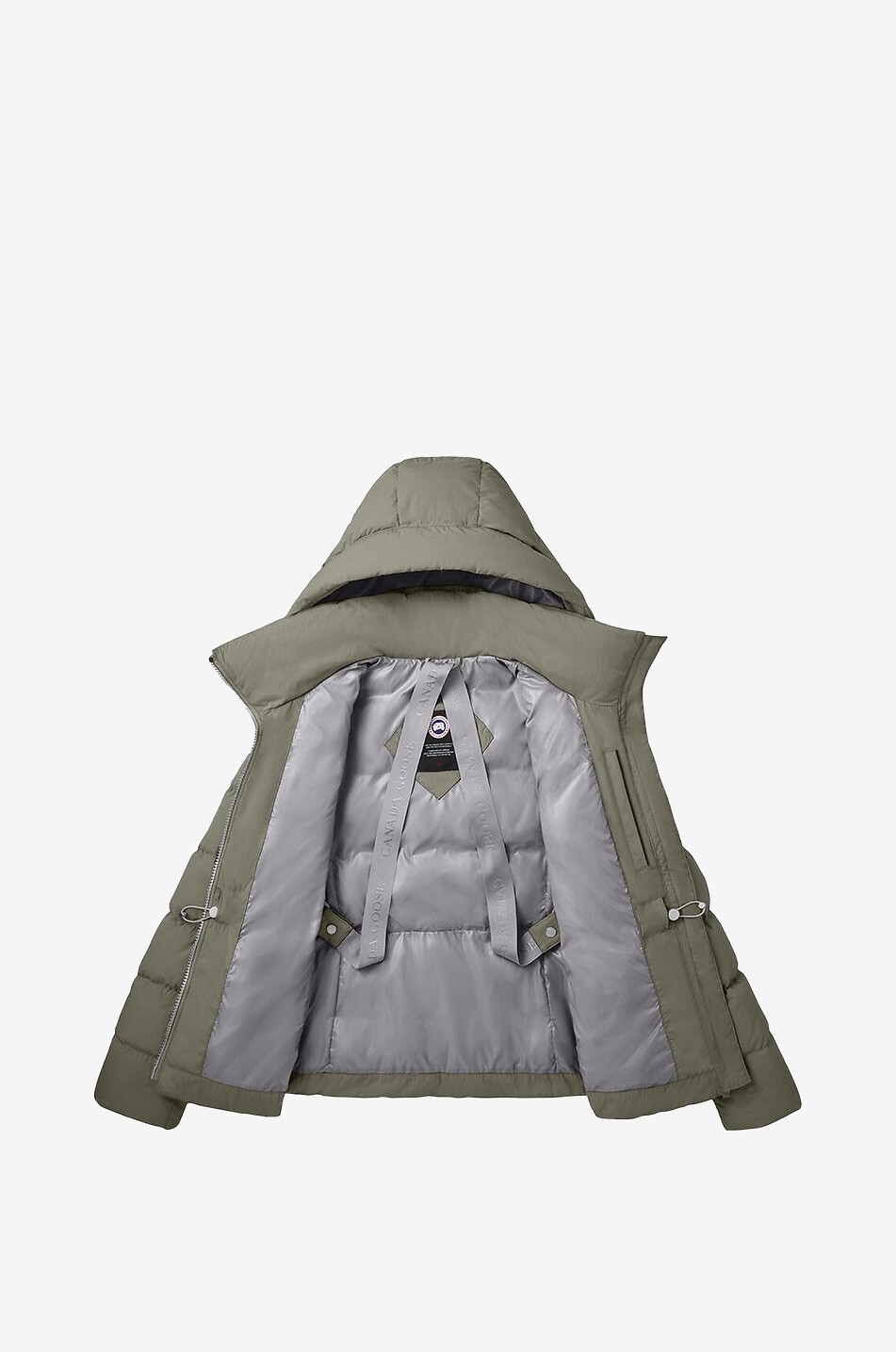 CANADA GOOSE Kurze Daunenjacke mit Kapuze Aurora Damen GRÜN 2