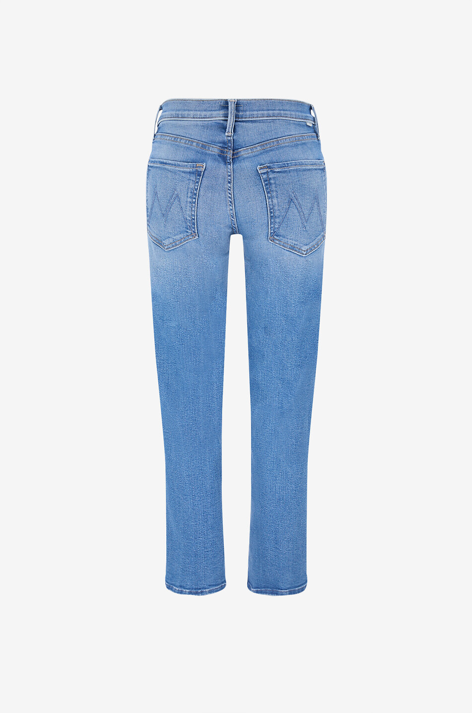 MOTHER Rambler Zip Ankle Piece By Piece mid-rise straight jeans Women BLUE 2