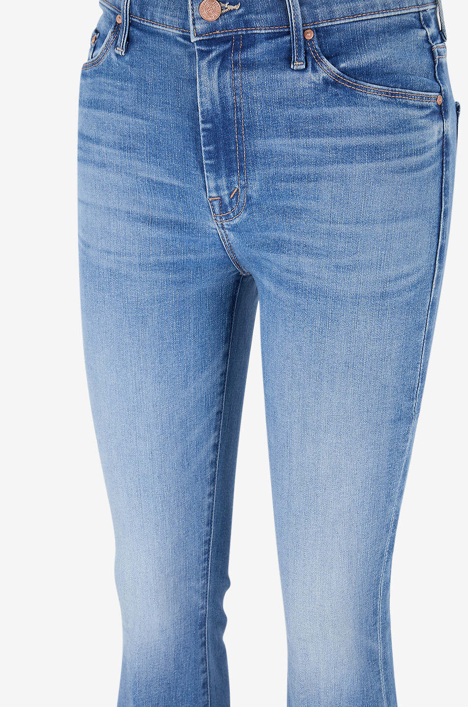 MOTHER The Weekender Fray Ride Hard Live flared jeans Women BLUE 3