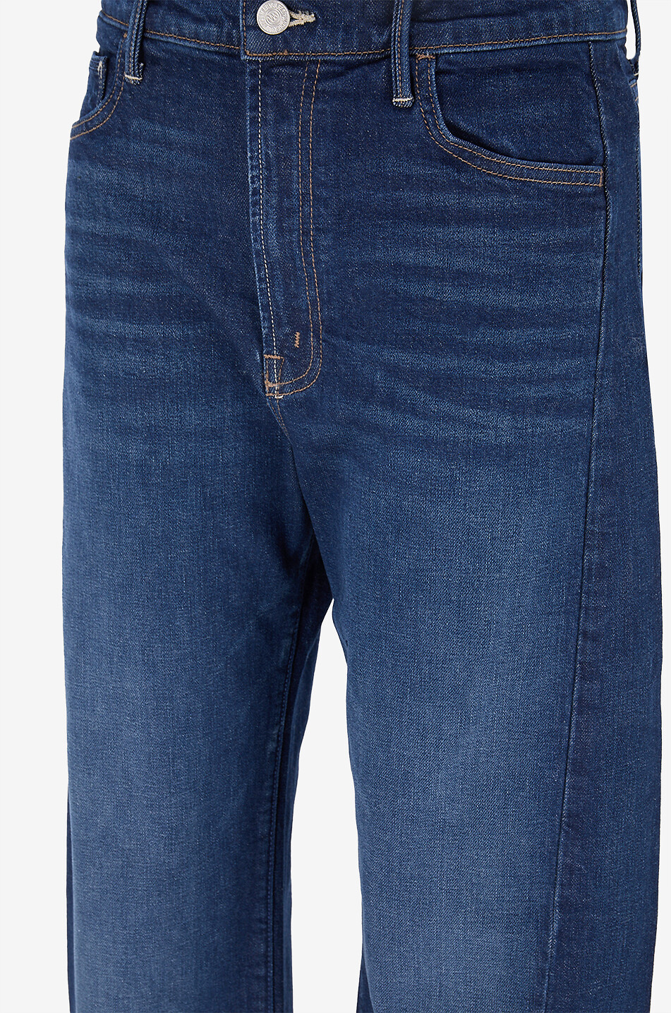 MOTHER The Full Pipe Skimp Kicks and Riffs barrel-leg high-rise jeans Women DARK BLUE 3