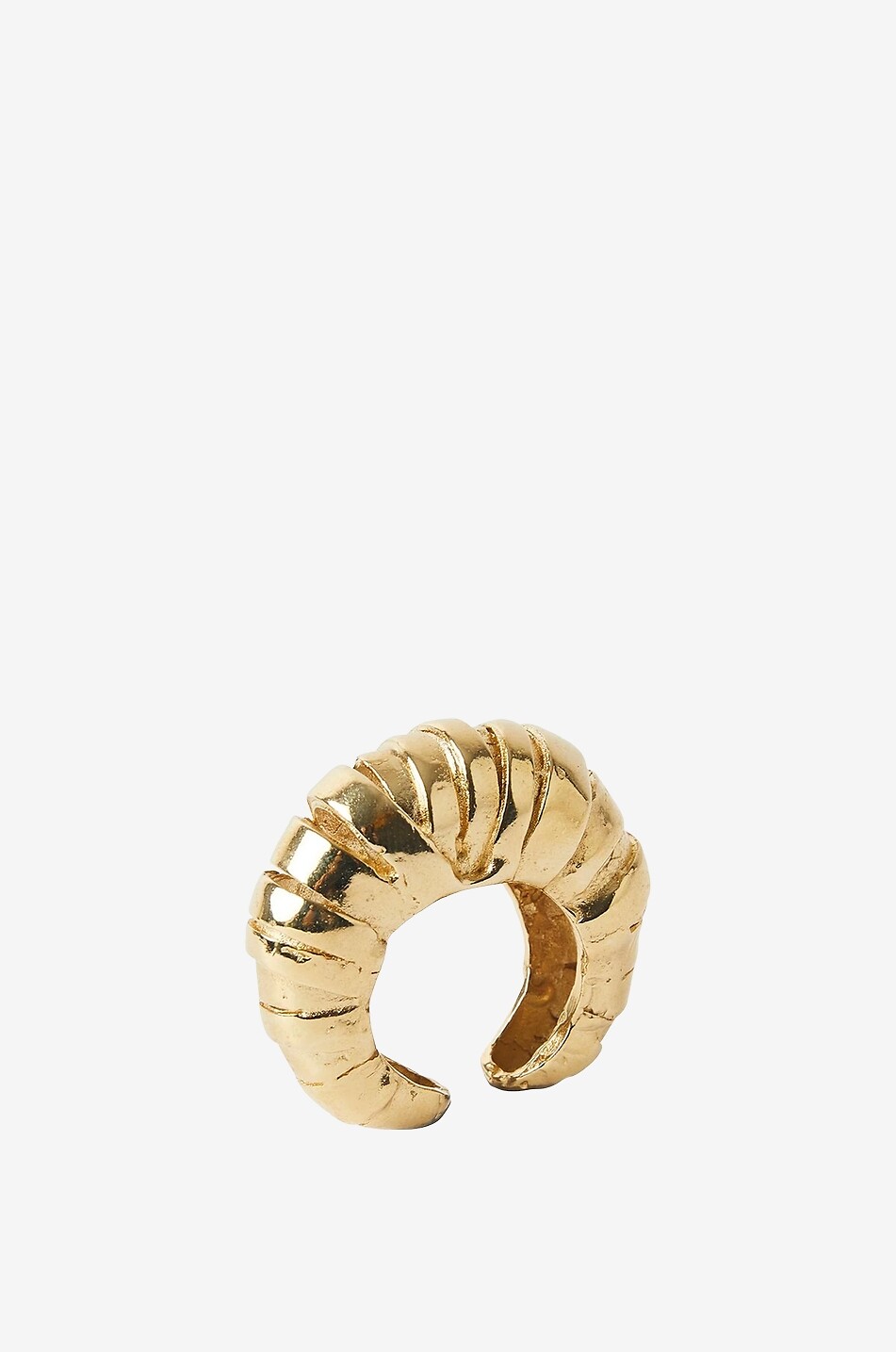 Bague ouverte dorée Wrap