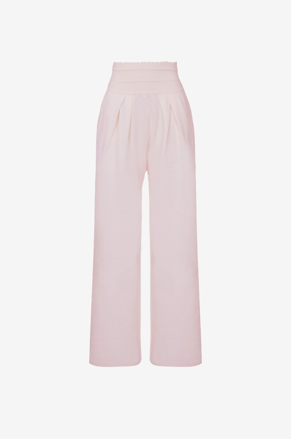 MOLLI Lauren2 wide-leg knit trousers with waistband tucks Women LIGHT PINK 1