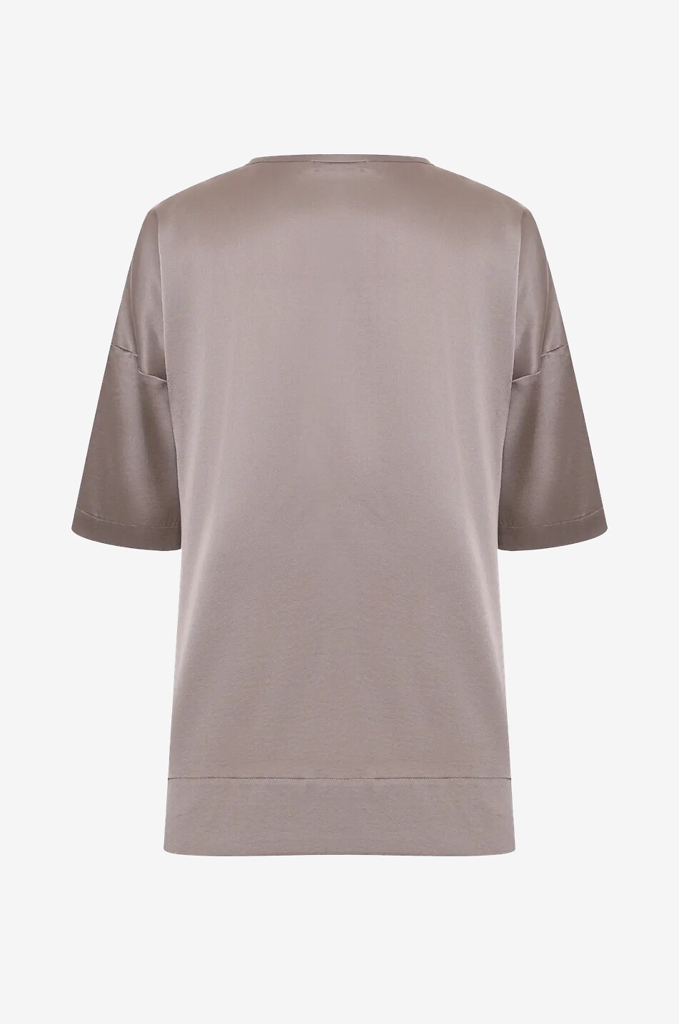 PANICALE Silk short-sleeved top Women BROWN 2