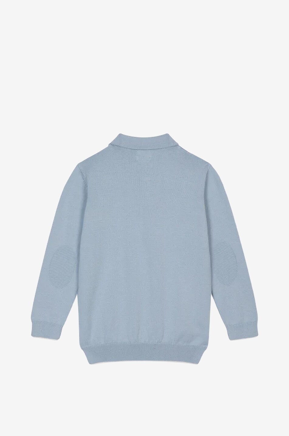 J&JOSH Pull polo en coton à coudières garçon Garçon BLEU CLAIR 2