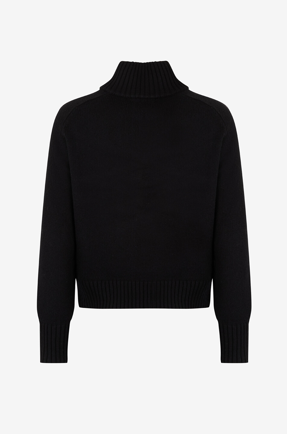 TRESSE PARIS Pull à col montant zippé en laine et cachemireMonfor Femme NOIR 2