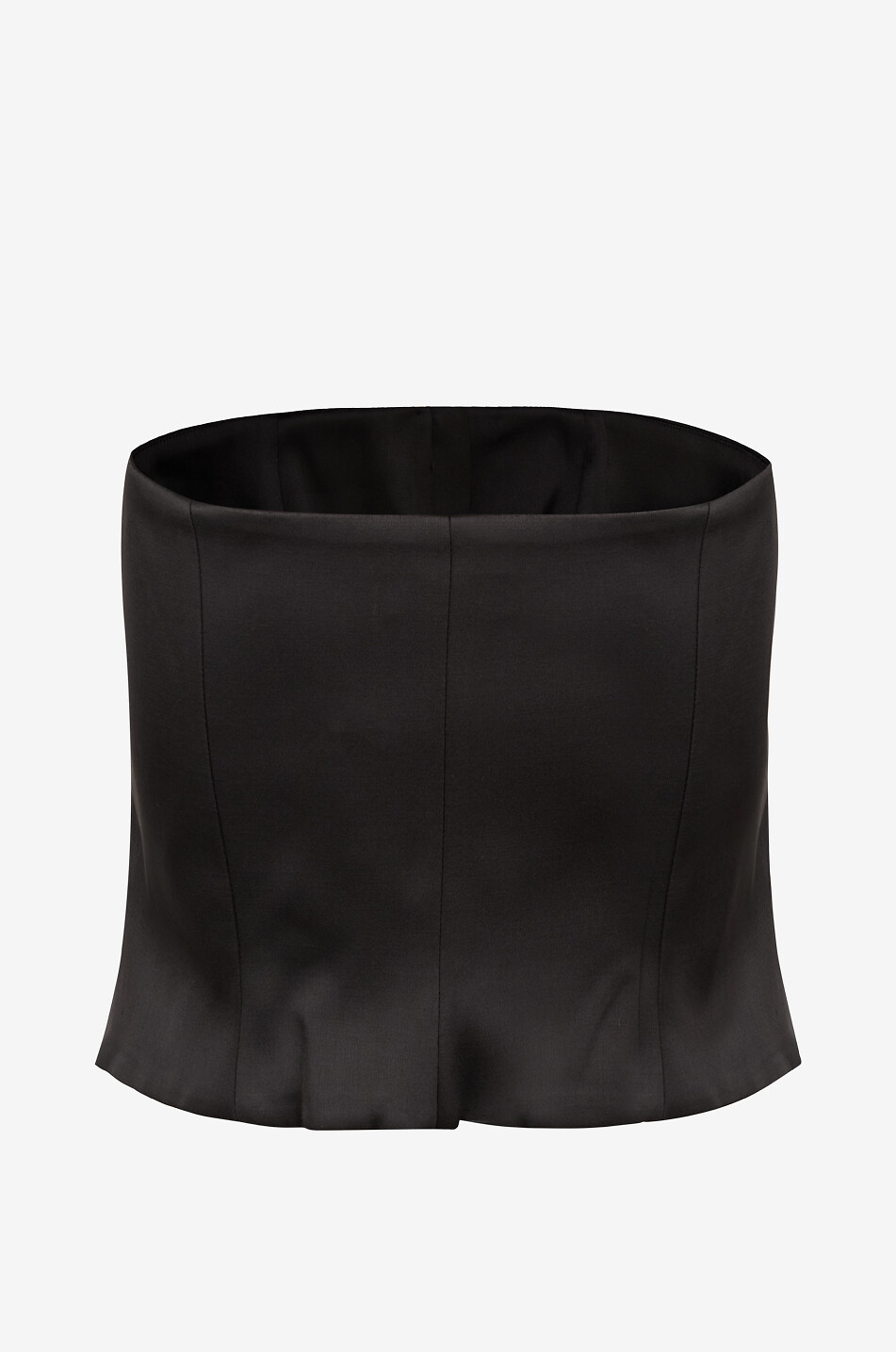 TRESSE PARIS Top bustier boutonné en satin Tano Femme NOIR 2