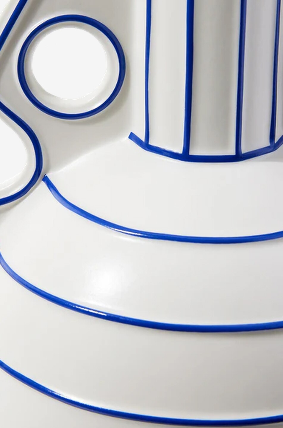 JONATHAN ADLER Venezia Large striped porcelain vase Home BLUE 3
