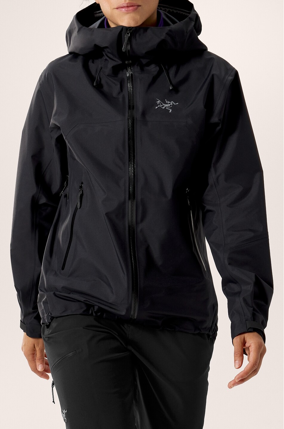 ARC'TERYX Beta SL Gore-Tex hooded windbreaker jacket Women BLACK 3