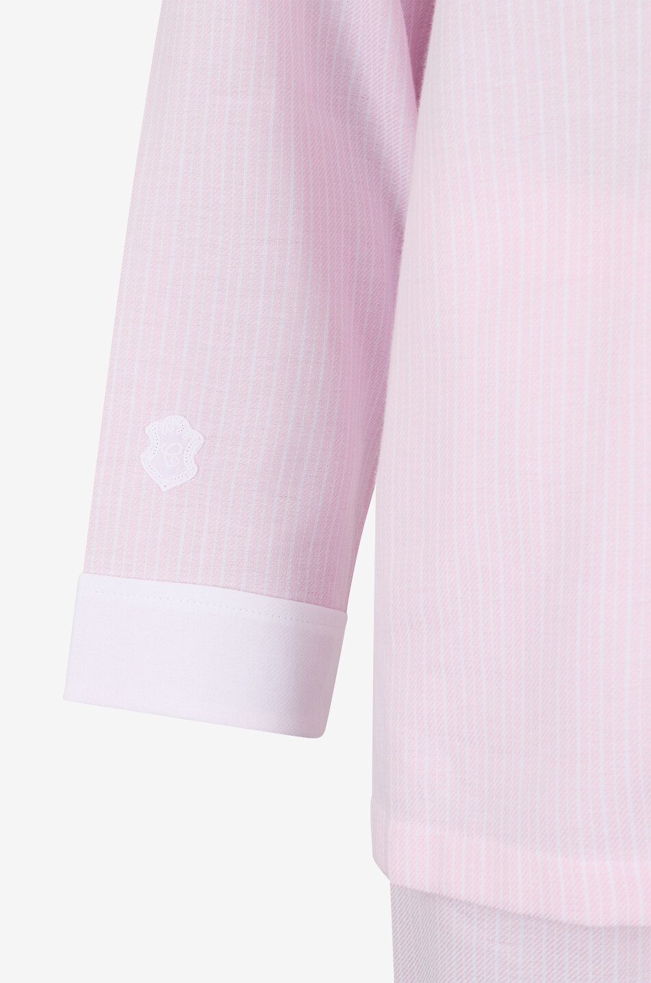 CELESTINE Ensemble pyjama rayé en flanelle coton Ellie Femme ROSE 9