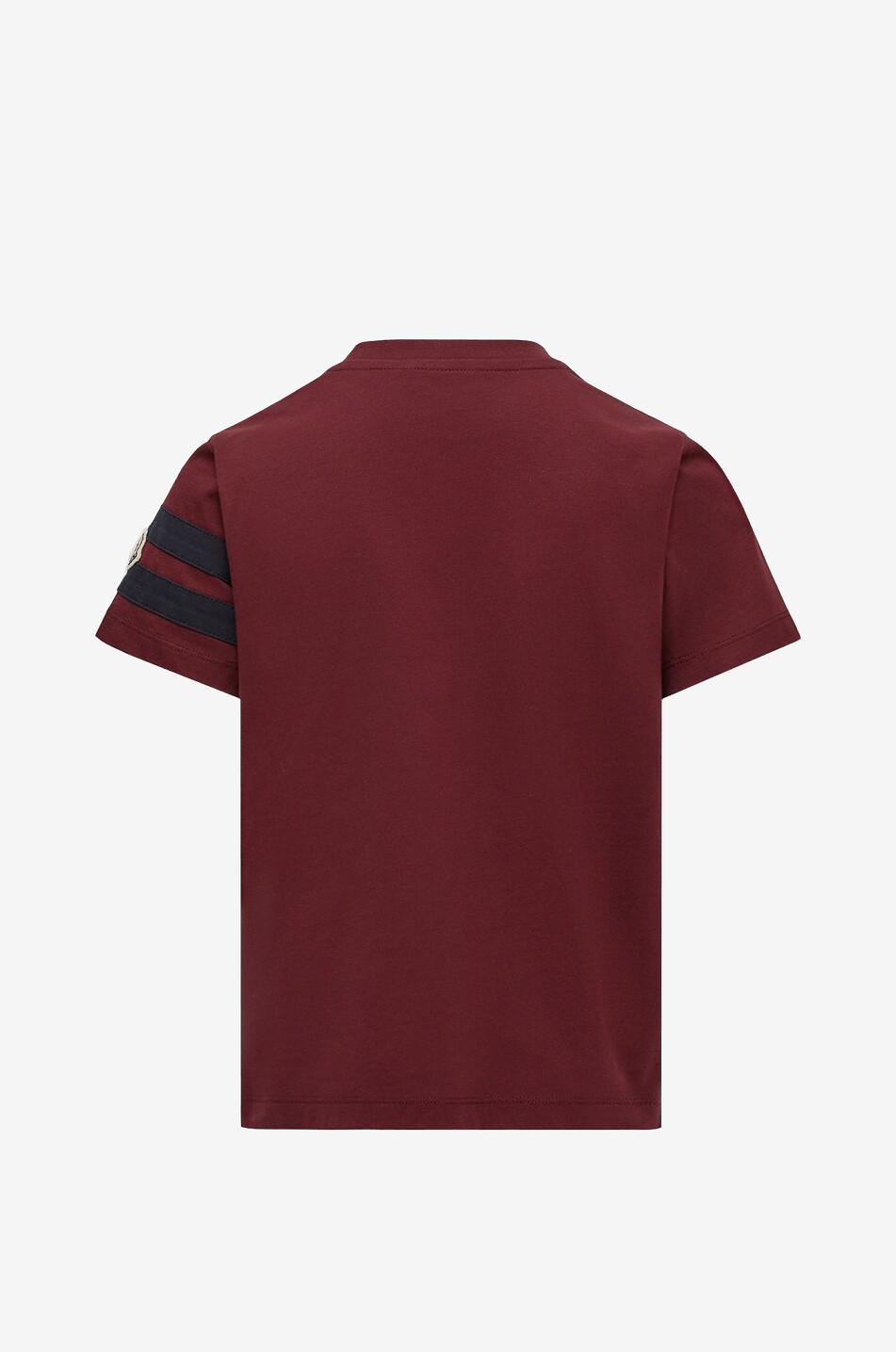 MONCLER Jungen-Kurzarm-T-Shirt mit College-Monogram Junge DUNKELROT 2