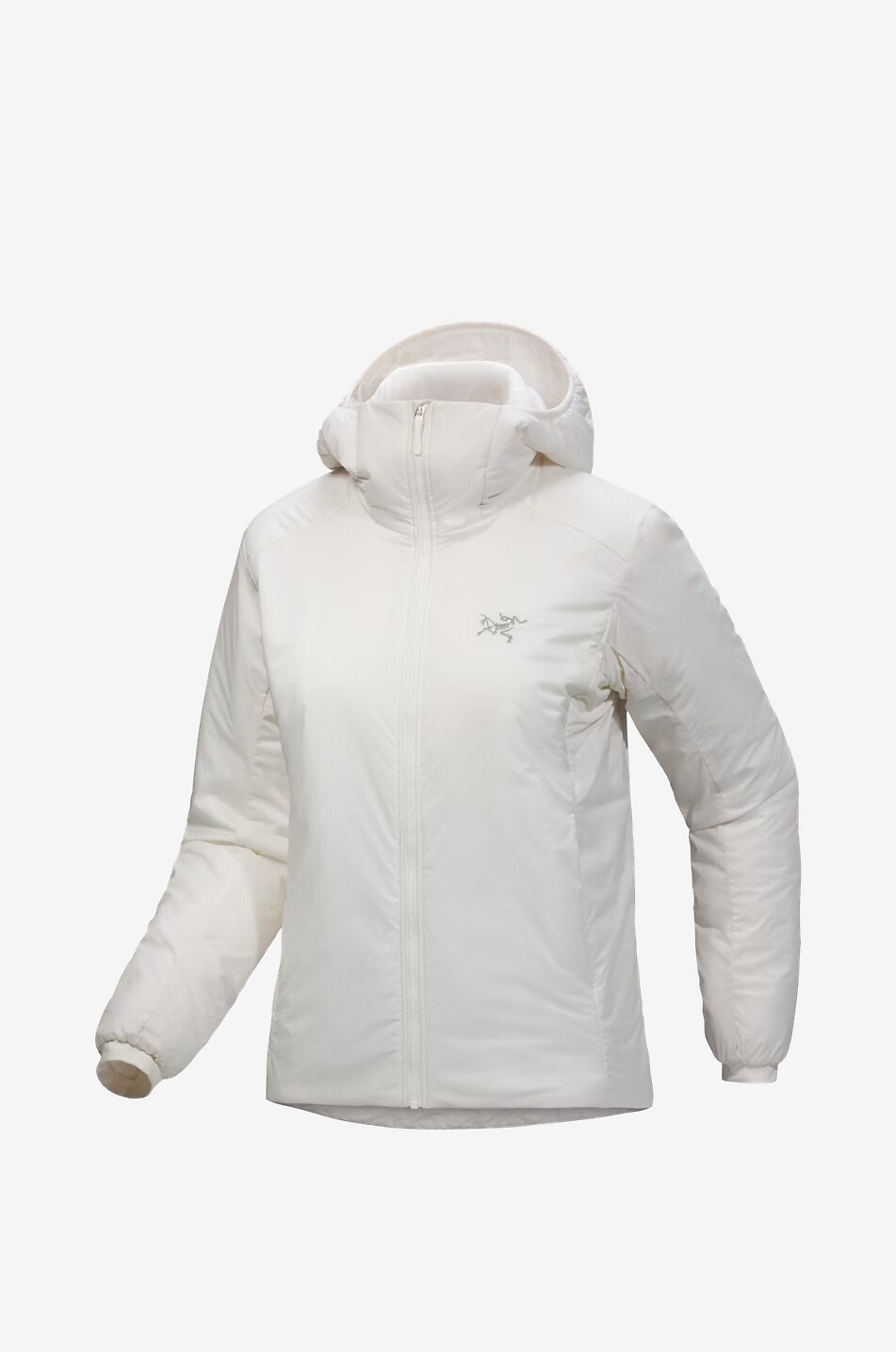 ARC'TERYX Atom SV short hooded nylon down jacket Women EGGSHELL 1