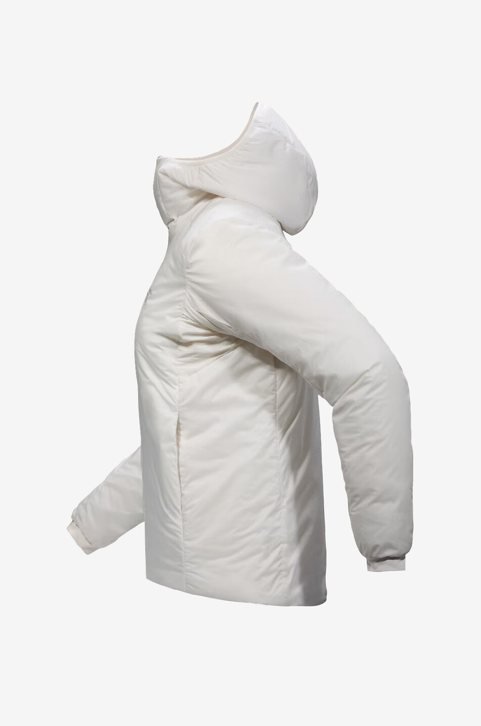 ARC'TERYX Atom SV short hooded nylon down jacket Women EGGSHELL 2