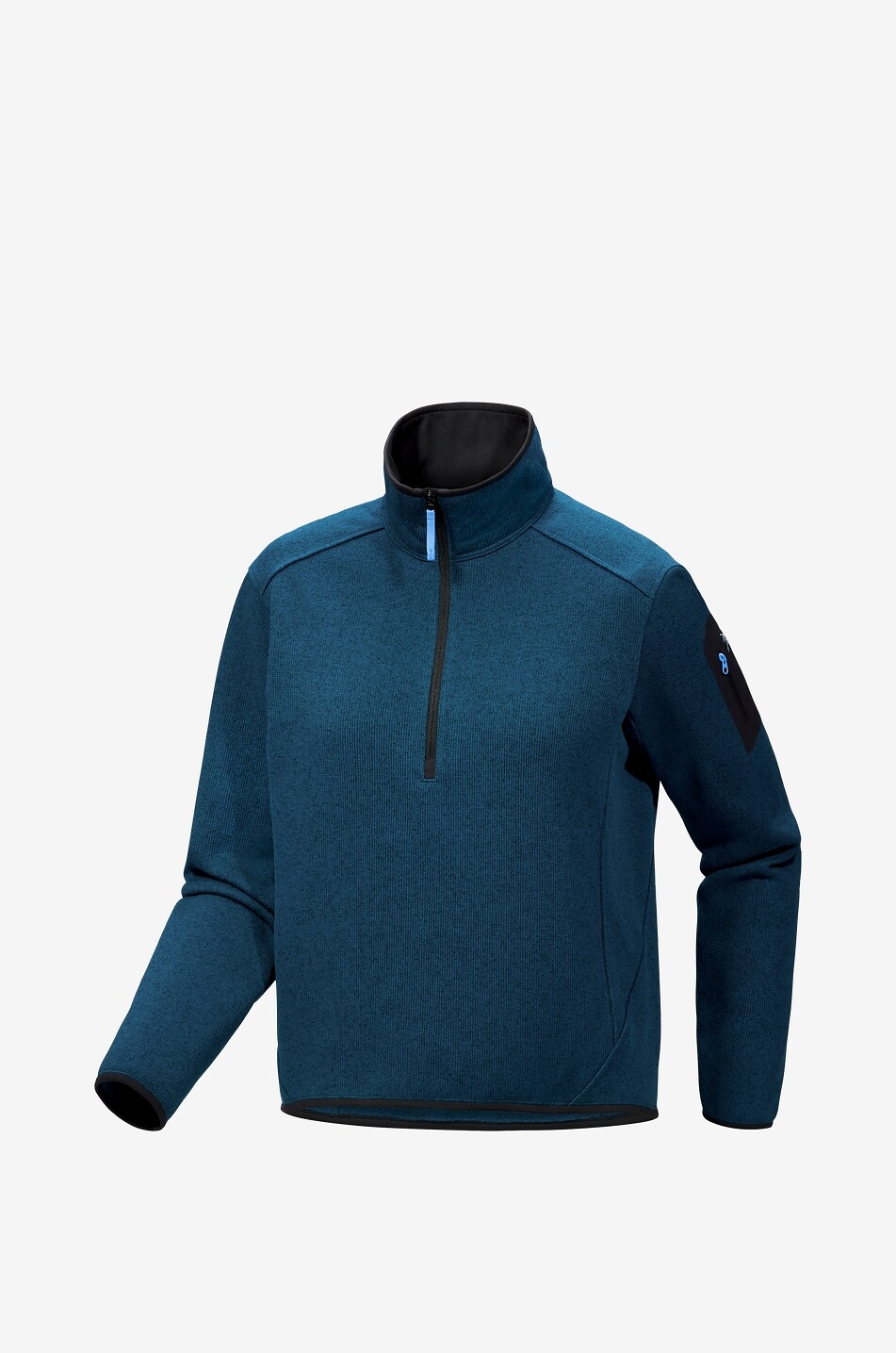 ARC'TERYX Covert half-zip fleece top with stand-up collar Women DARK BLUE 1