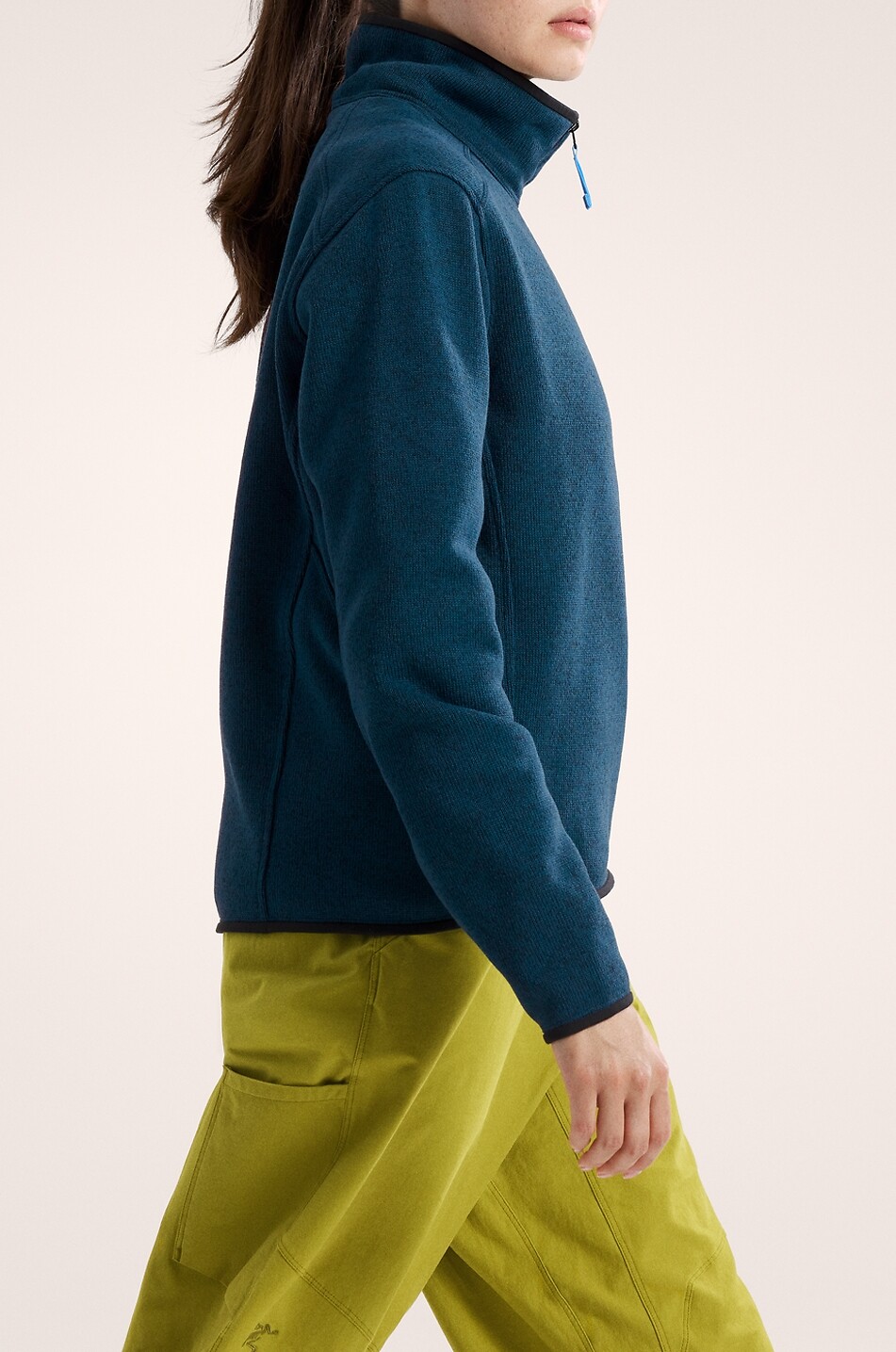 ARC'TERYX Covert half-zip fleece top with stand-up collar Women DARK BLUE 5