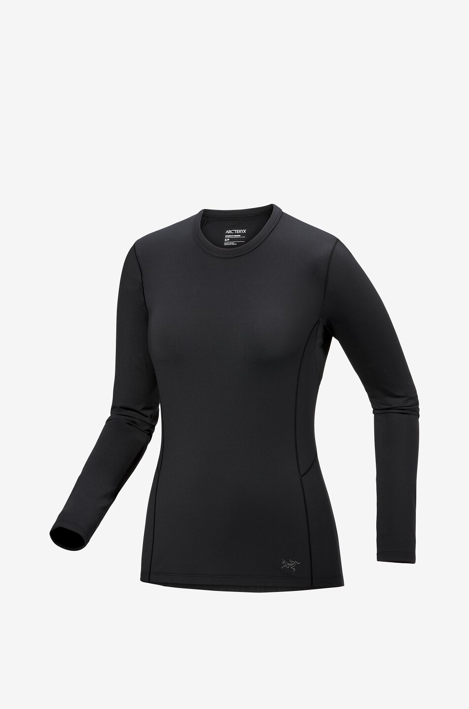 ARC'TERYX Rho Crew lightweight fleece long-sleeved T-shirt Women BLACK 1
