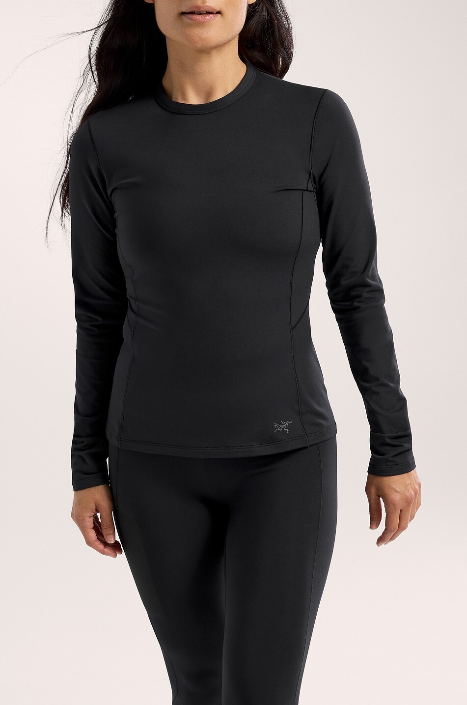 ARC'TERYX Rho Crew lightweight fleece long-sleeved T-shirt Women BLACK 2