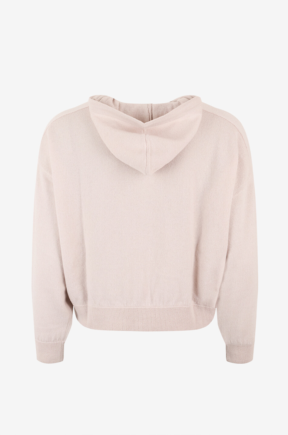 BONGÉNIE Cardigan zippé à capuche en cachemire Femme Beige clair 2