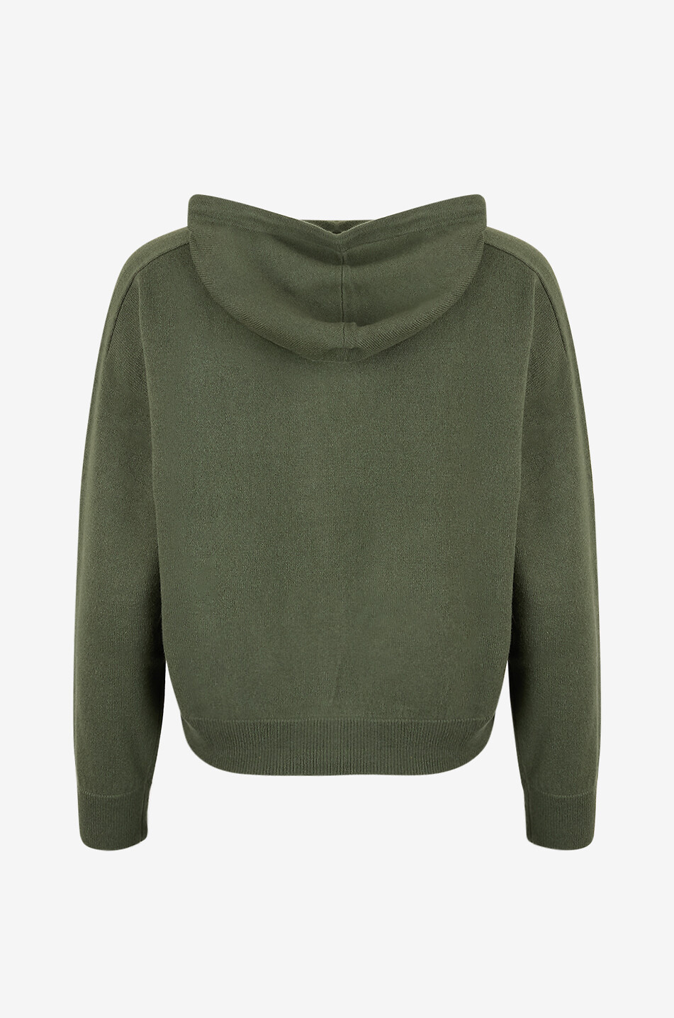 BONGÉNIE Cardigan zippé à capuche en cachemire Femme KAKI 2
