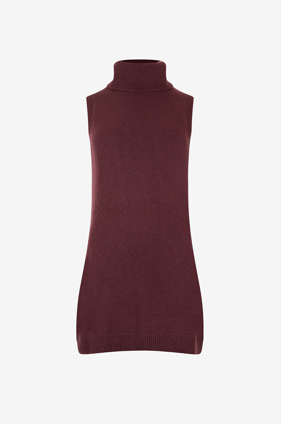 Holland turtleneck short cashmere knit dress