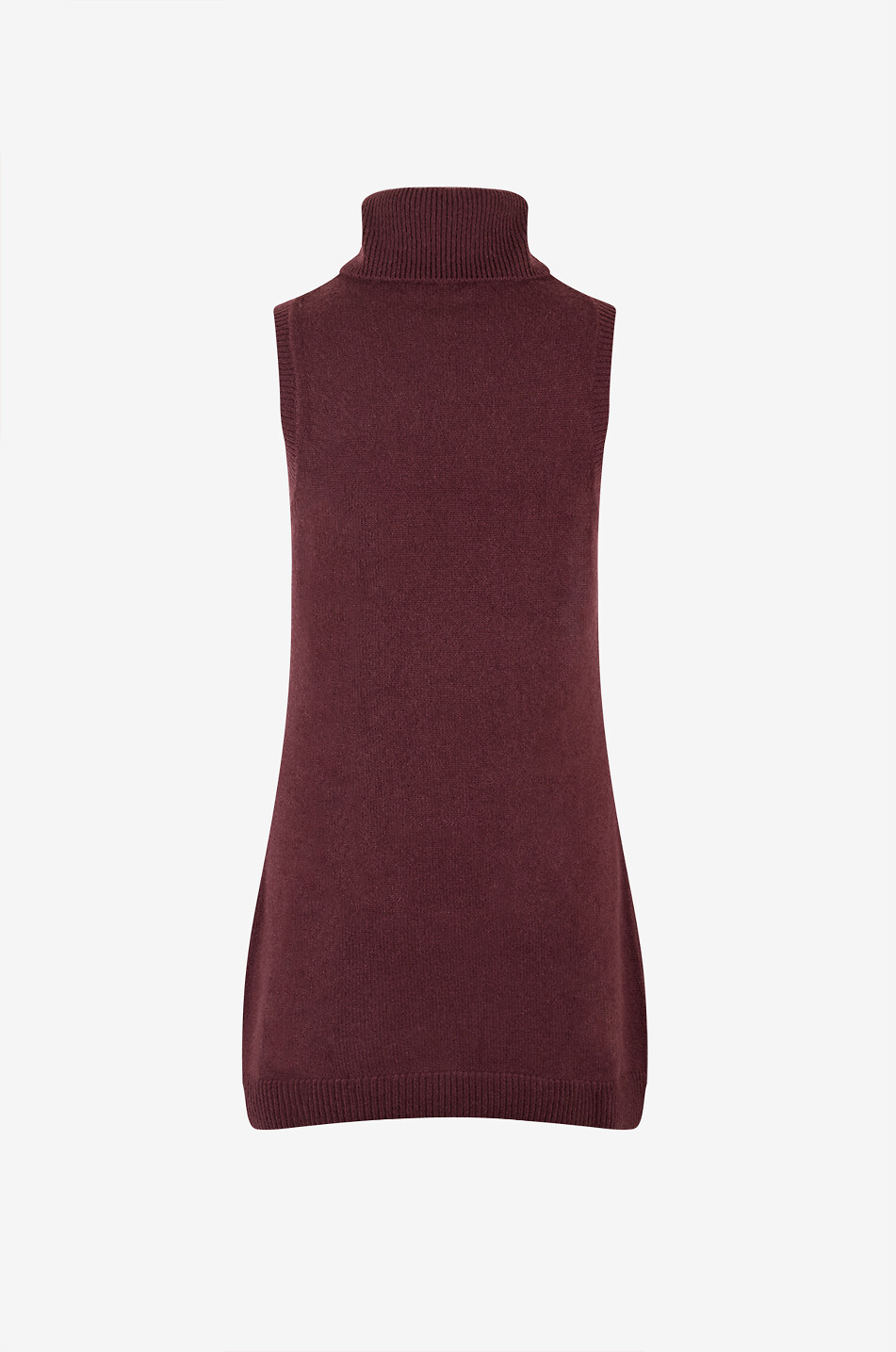 REFORMATION Holland turtleneck short cashmere knit dress Women DARK PURPLE 2