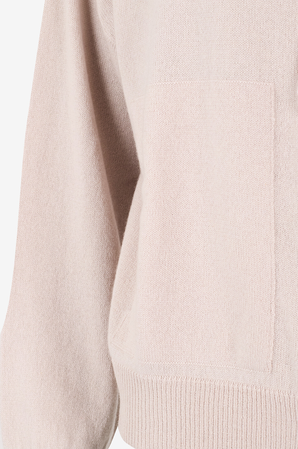 BONGÉNIE Cardigan zippé à capuche en cachemire Femme Beige clair 3