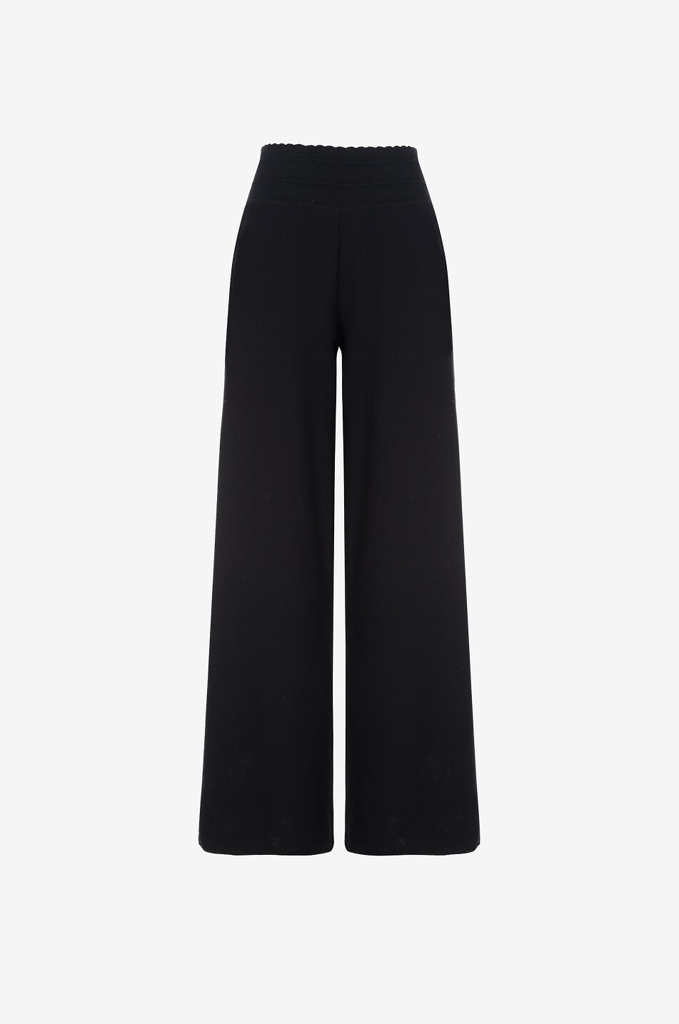 Pantalon à pinces large en maille Lauren2