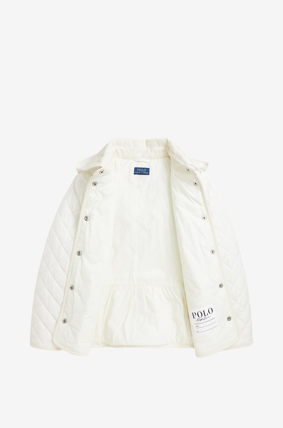 POLO RALPH LAUREN Gesteppte Mädchen-Hemdjacke aus Nylon mit Kapuze Mädchen CREMEFARBEN 3