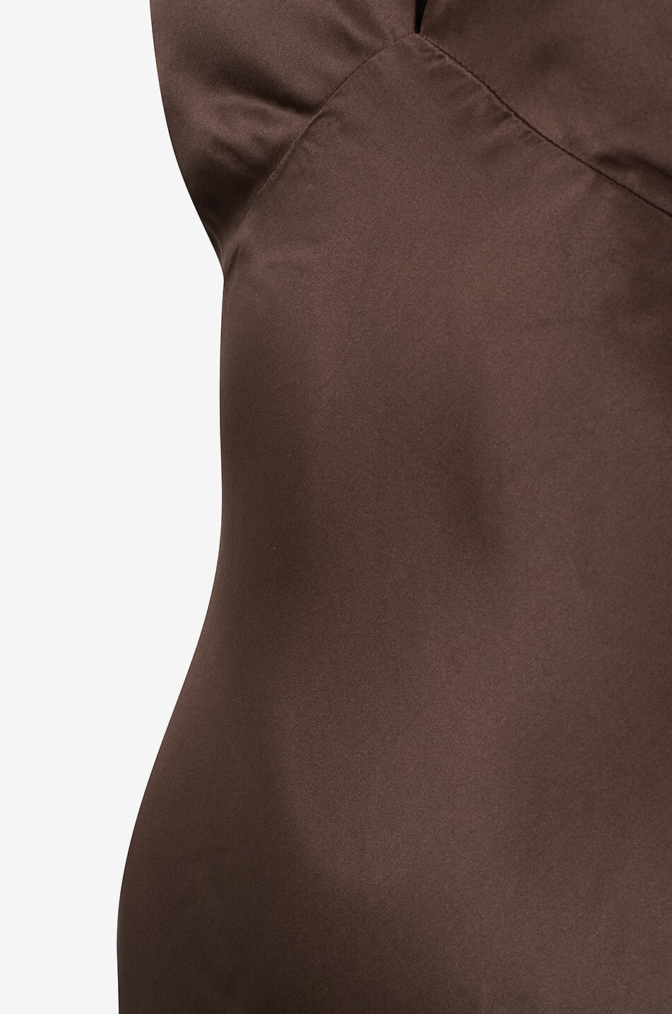 REFORMATION Langes Neckholder-Satinkleid Daniela Damen SCHWARZ 7