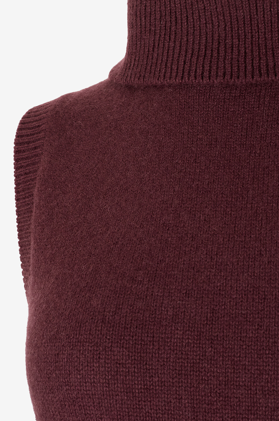 REFORMATION Holland turtleneck short cashmere knit dress Women DARK PURPLE 7