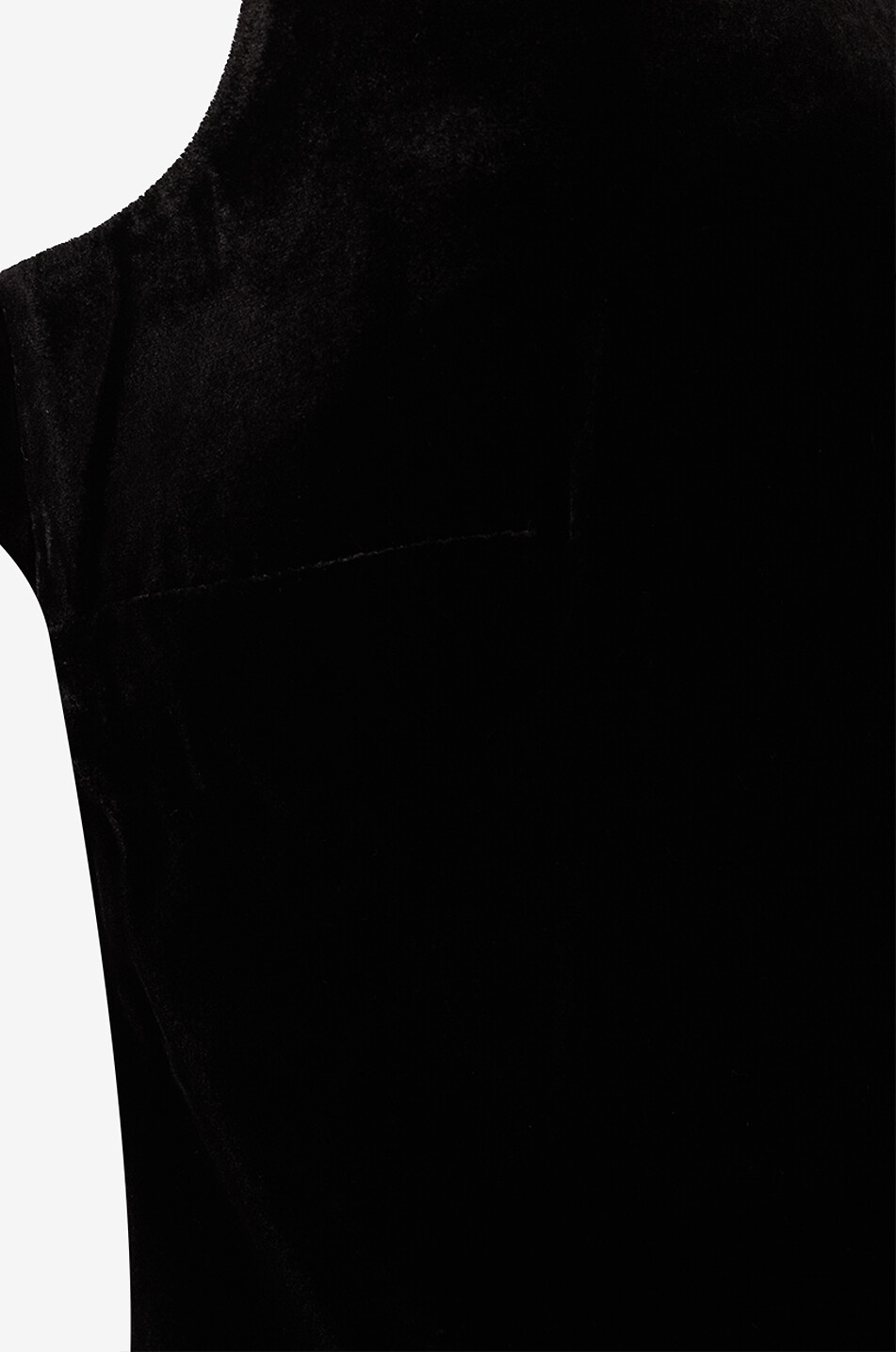 REFORMATION Top sans manches en velours à col rond Evelina Femme NOIR 7