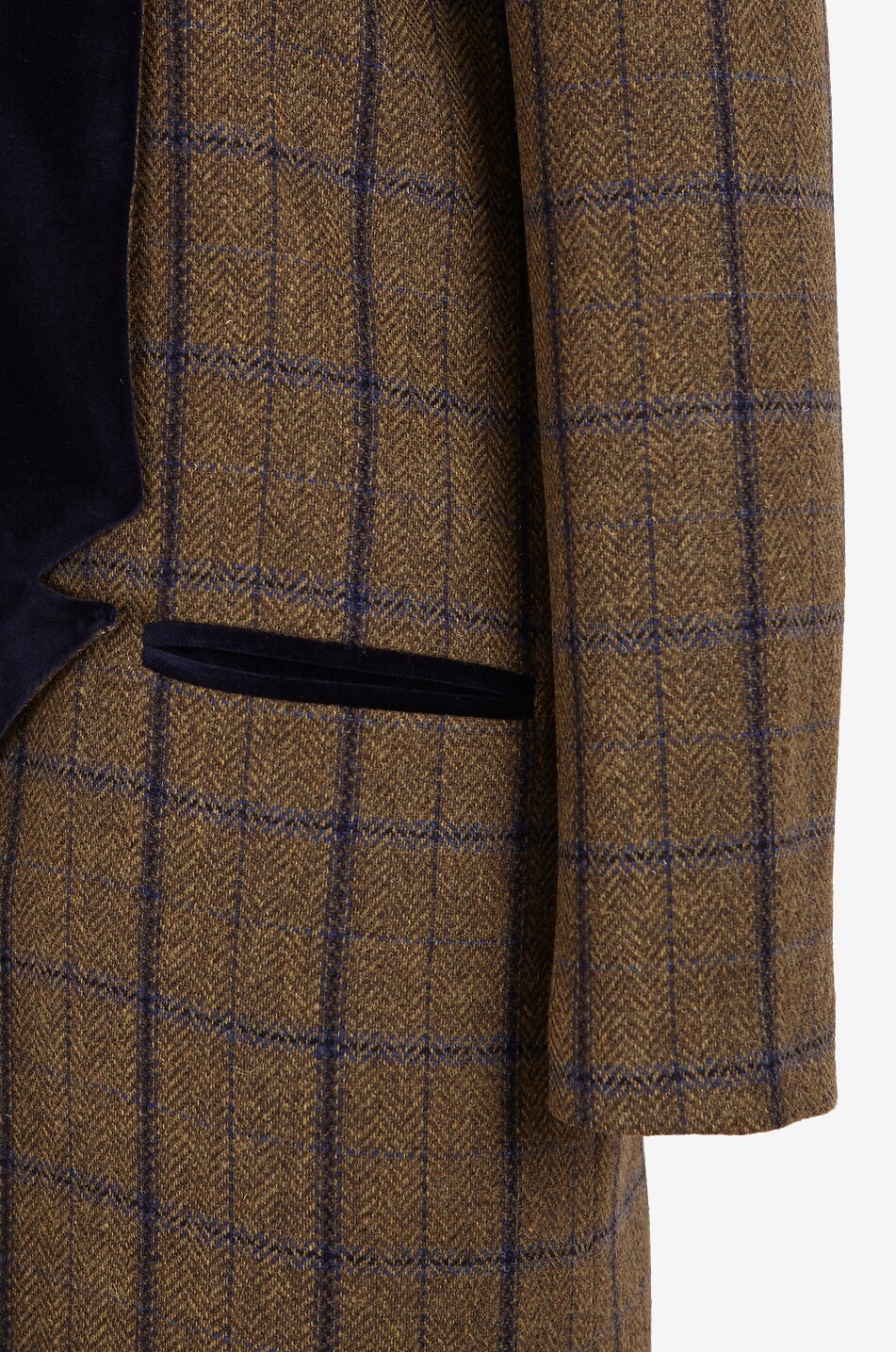 BYAN Alan checked wool long coat with velvet Women MULTI COLOURED 5