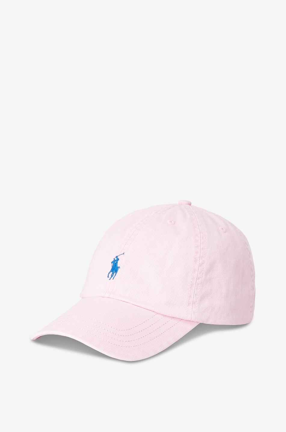 Pony embroidered chino cotton baseball cap
