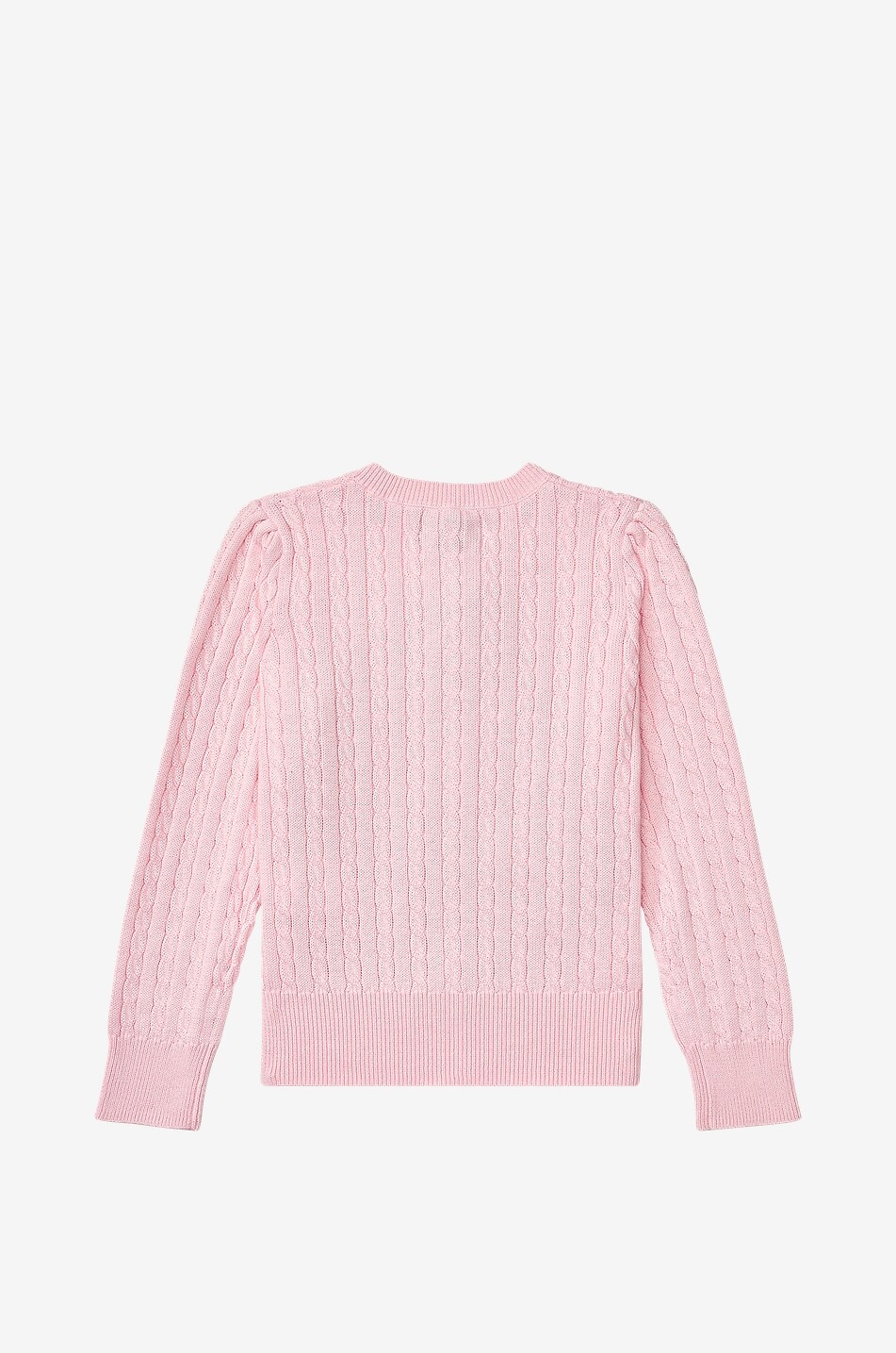 POLO RALPH LAUREN Mädchen-Strickjacke mit Rundhalsausschnitt aus Handwerkskunst Mädchen ROSA 2