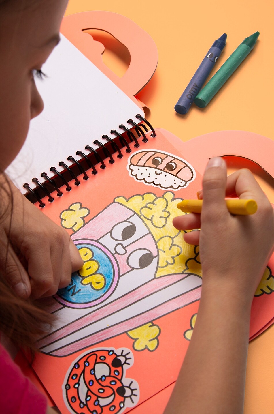 OMY Livre coloriage et autocollants enfant Yummy Unisexe MULTICOLORE 5