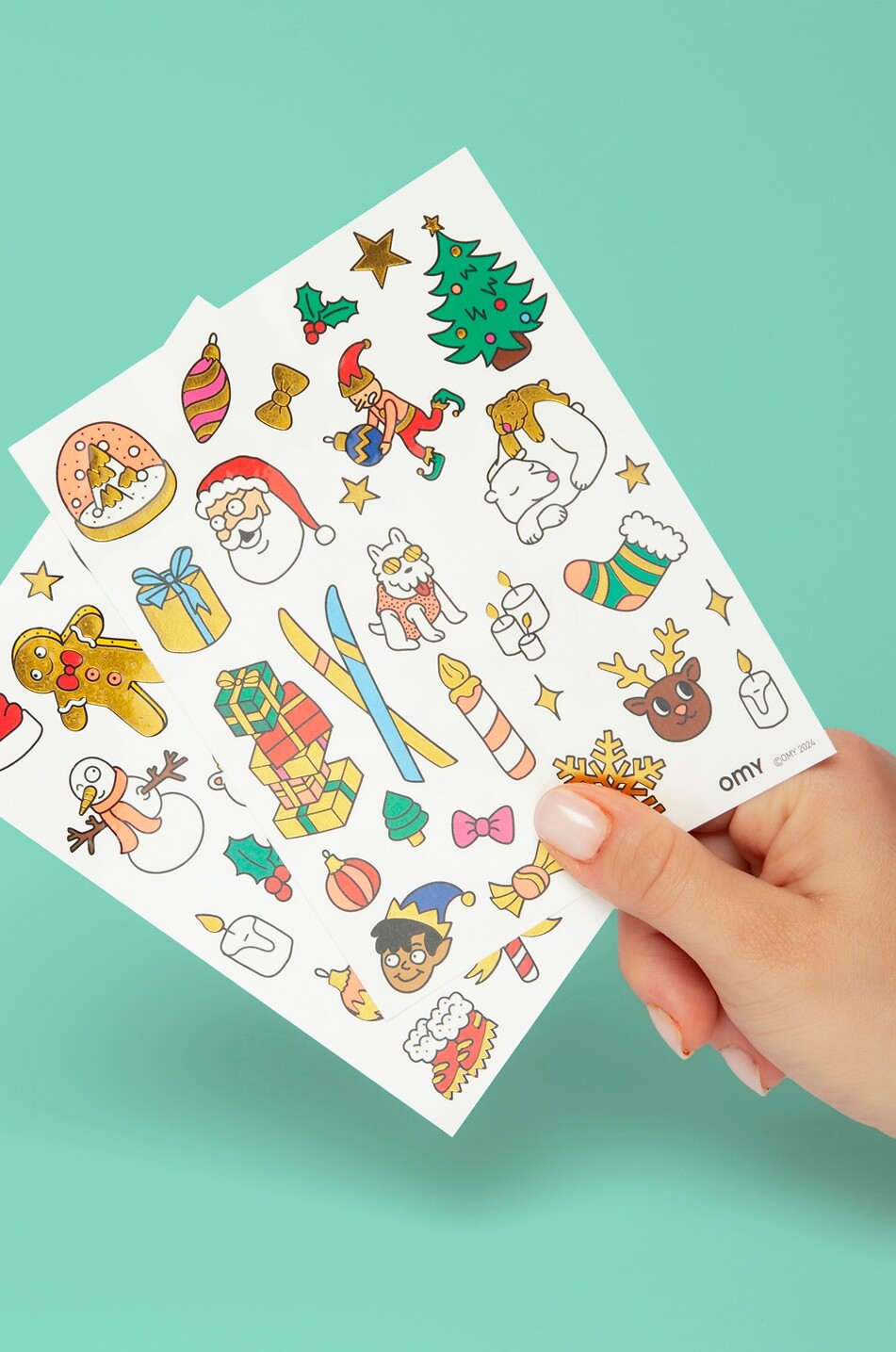 OMY Ho Ho HO Temporary children's tattoos Unisex MULTI COLOURED 5