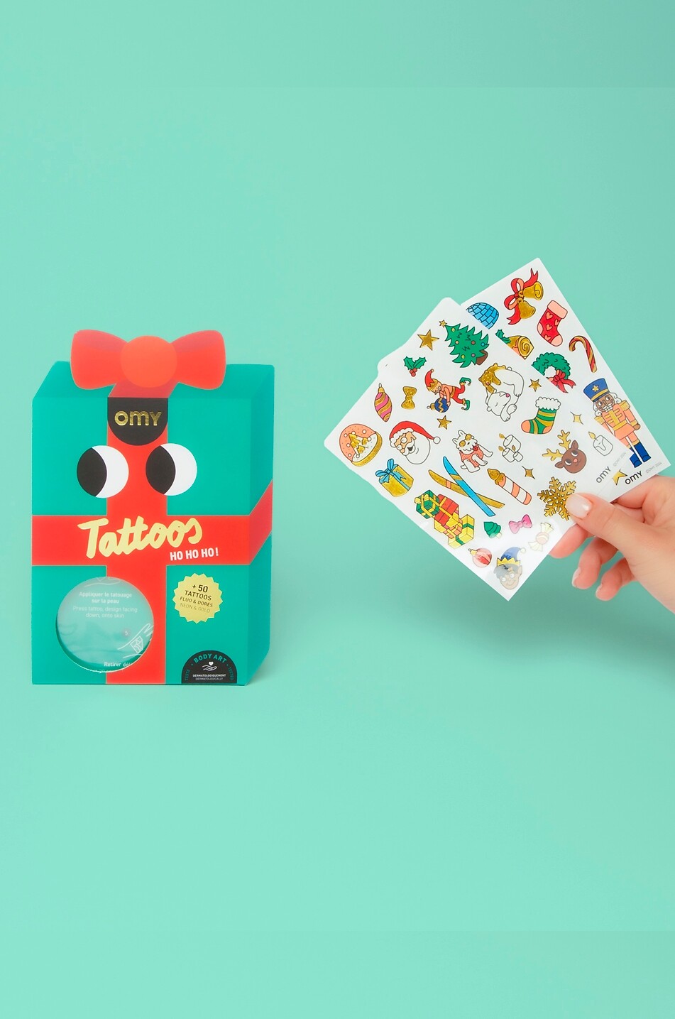 OMY Ho Ho HO Temporary children's tattoos Unisex MULTI COLOURED 6