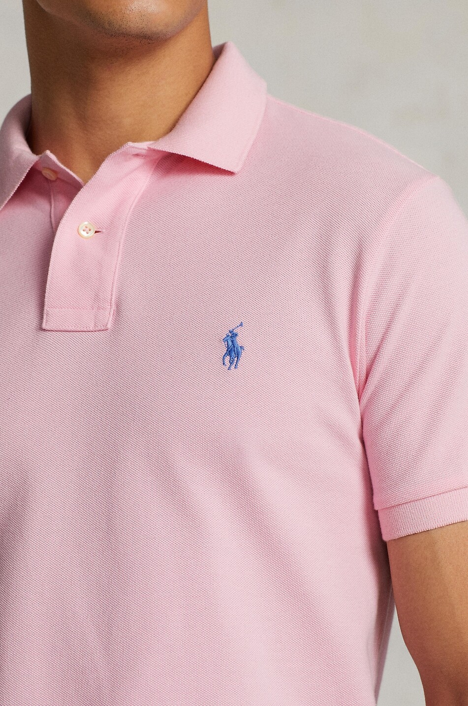 POLO RALPH LAUREN Polo à manches courtes en coton piqué Pony Slim Fit Homme ROSE CLAIR 4