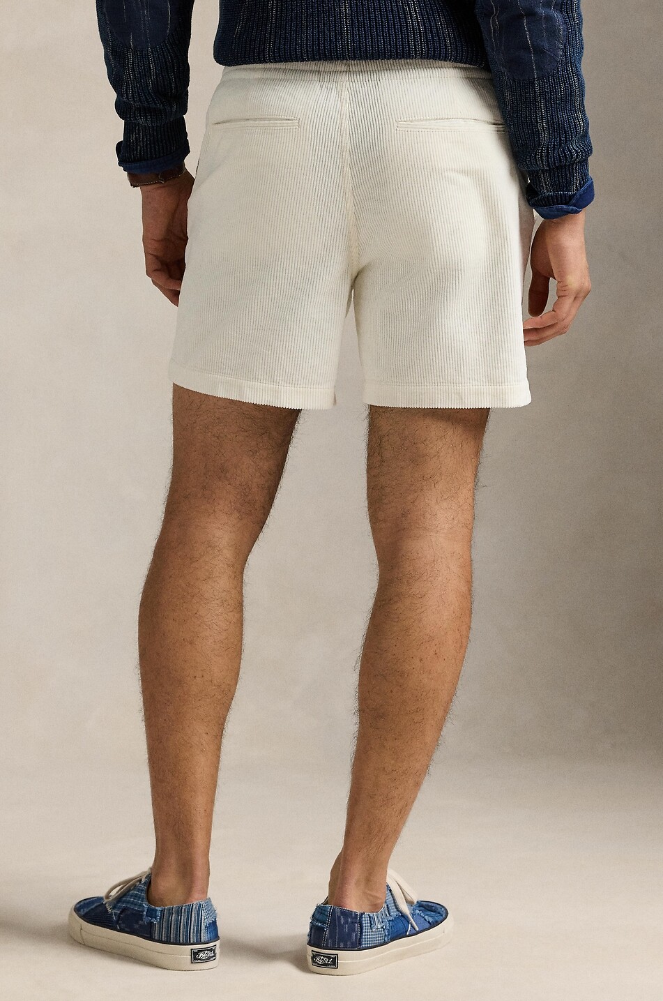 POLO RALPH LAUREN Pony 6'' corduroy shorts Men WHITE 3