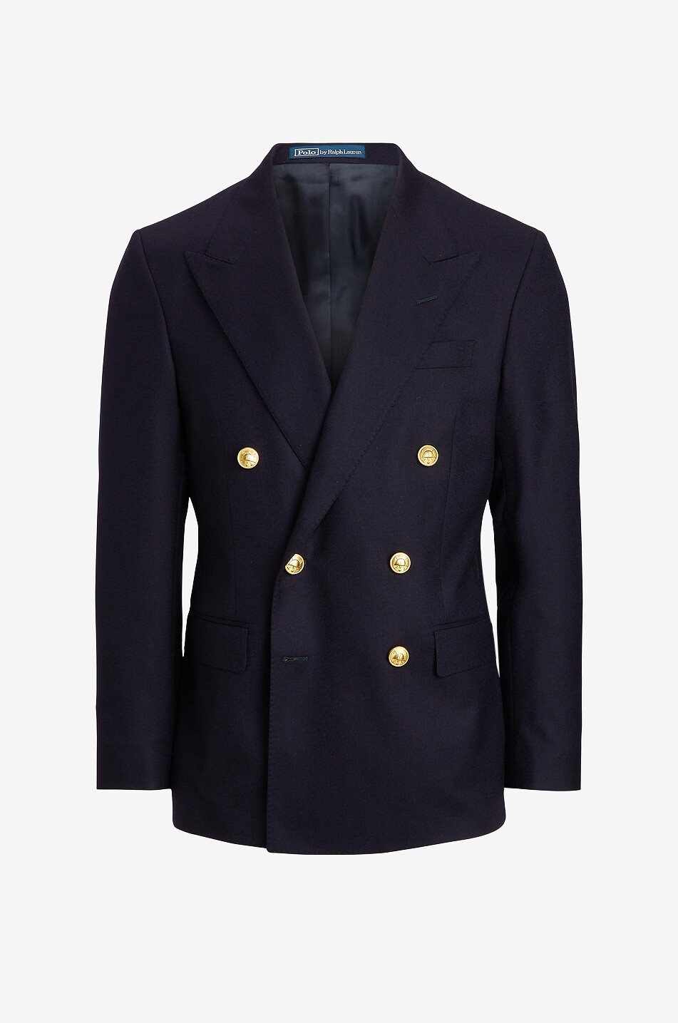 Polo double-breasted tailored wool blazer