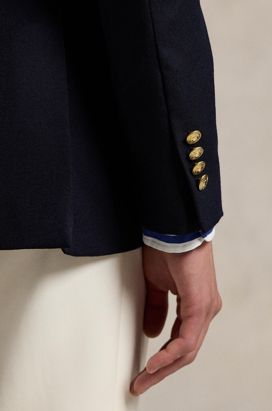 POLO RALPH LAUREN Polo double-breasted tailored wool blazer Men DARK BLUE 5