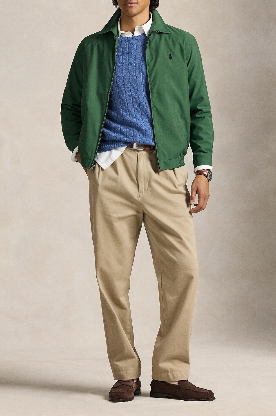 POLO RALPH LAUREN By Swing Pony technical twill bomber jacket Men GREEN 2