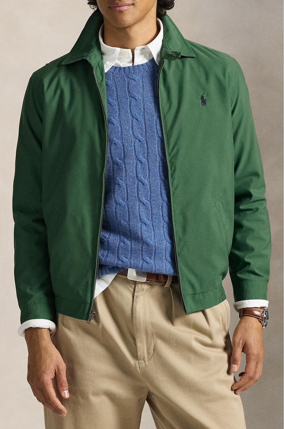 POLO RALPH LAUREN By Swing Pony technical twill bomber jacket Men GREEN 5