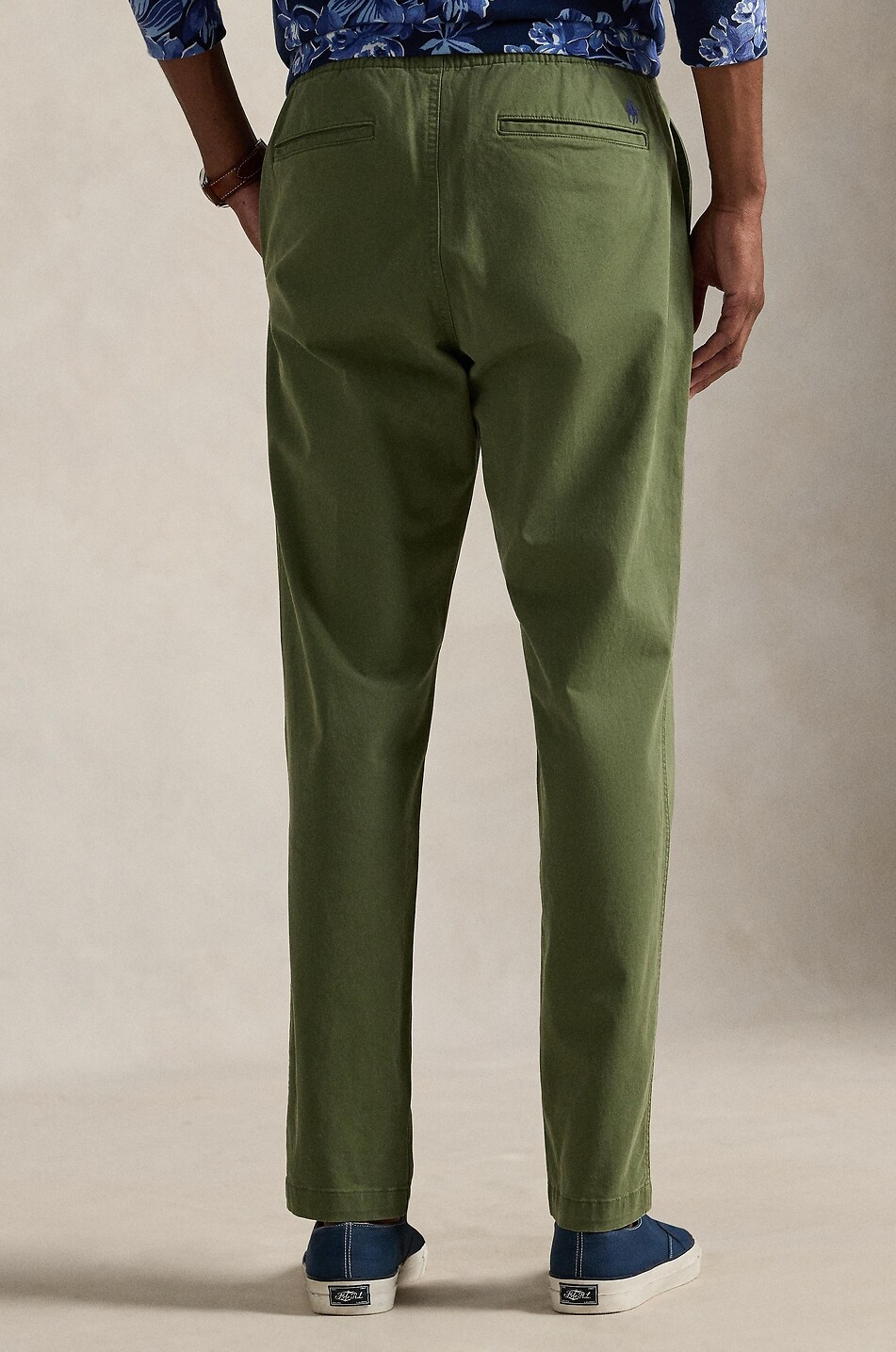 POLO RALPH LAUREN Pantalon en sergé de coton Pony Classic Fit Homme VERT MOYEN 3