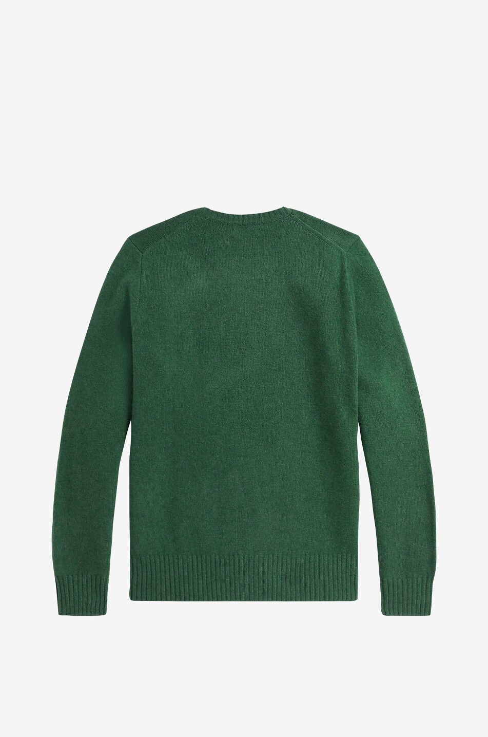 POLO RALPH LAUREN Pull fin à col rond en laine et cachemire Pony Homme VERT 2